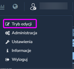 Dostęp do trybu edycji